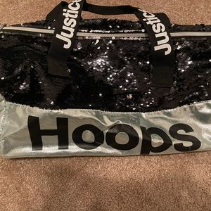 Girls duffle bag turquoise and black PERFECT CONDITION